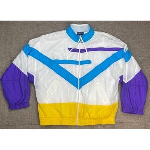 Bovattini Original Sportswear Vintage Women's Full Zip Windbreaker Jacket Size L